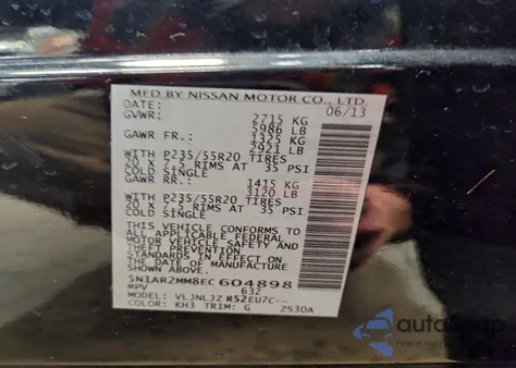 2014 Nissan Pathfinder S from USA, damaged, VIN 5N1AR2MM8EC604898